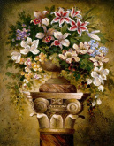 Цветы на пьедестале Алмазная живопись АЖ.1199