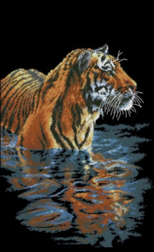 Купающийся тигр Dimensions 35222, цена 2 266 руб. - интернет-магазин Мадам Брошкина