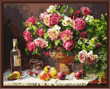 Натюрморт с розами Колор кит CKC278, цена 2 079 руб. - интернет-магазин Мадам Брошкина