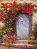 Розы над дверью Шелковая гармония 10100