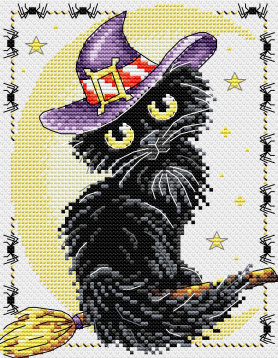 Очарование черной кошки Жар-птица М-295, цена 215 руб. - интернет-магазин Мадам Брошкина