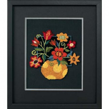 Цветы на черном Dimensions 73222, цена 2 056 руб. - интернет-магазин Мадам Брошкина