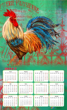 Петух картина-календарь Колор кит 404006К, цена 1 739 руб. - интернет-магазин Мадам Брошкина
