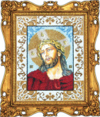 Иисус в терновом венке Вышиваем бисером L10