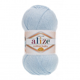 Пряжа Ализе Cotton Baby Soft цв.183 св.голубой Alize COT.SB.183