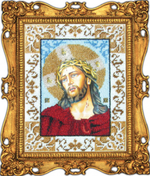 Иисус в терновом венке Вышиваем бисером L10, цена 1 223 руб. - интернет-магазин Мадам Брошкина