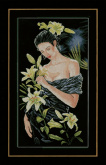 Lady with lilies   Lanarte PN-0155748