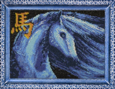 Синяя лошадь Вышиваем бисером В77, цена 1 423 руб. - интернет-магазин Мадам Брошкина