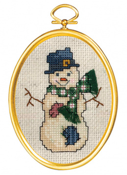 Снеговик в цилиндре Janlynn 021-1798, цена 682 руб. - интернет-магазин Мадам Брошкина