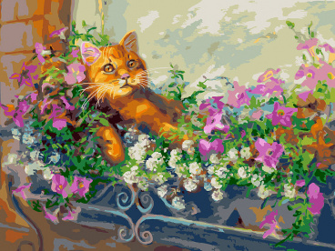 Любимый кот на отдыхе Белоснежка 340-AS, цена 929 руб. - интернет-магазин Мадам Брошкина