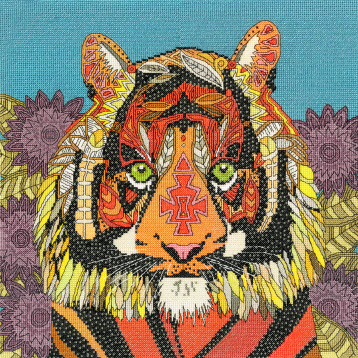 Драгоценный тигр Bothy Threads XSTU3, цена 5 877 руб. - интернет-магазин Мадам Брошкина