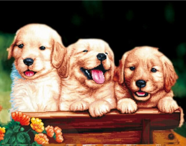 Забавные щенки Цветной LGP011, цена 2 618 руб. - интернет-магазин Мадам Брошкина