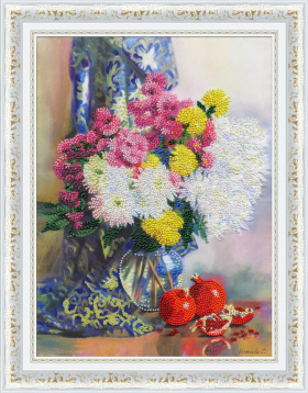 Хризантемы и гранаты Золотое руно РТ-159, цена 1 616 руб. - интернет-магазин Мадам Брошкина