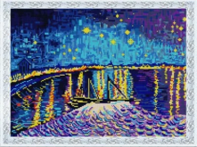 Звездная ночь над Роной (Ван Гог) Конёк 1398