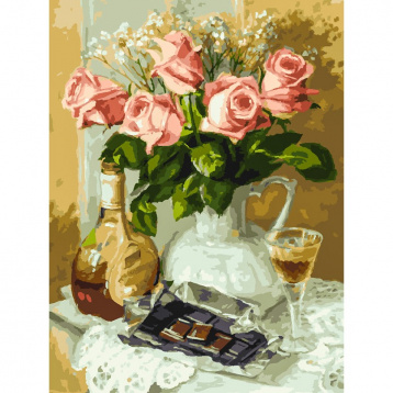 Розы и шоколад Белоснежка 283-AS, цена 929 руб. - интернет-магазин Мадам Брошкина