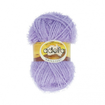 Пряжа Аделия Brilliant цв.14 св.фиолетовый Adelia 16323221052, цена 2 331 руб. - интернет-магазин Мадам Брошкина