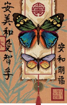 Азиатские бабочки Dimensions 20065, цена 3 566 руб. - интернет-магазин Мадам Брошкина
