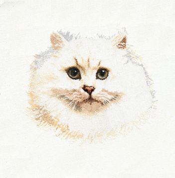 Белый персидский кот Thea Gouverneur 1045, цена 4 655 руб. - интернет-магазин Мадам Брошкина