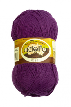 Пряжа Аделия Kiss цв.22 т.фиолетовый Пряжа 68348358144, цена 1 395 руб. - интернет-магазин Мадам Брошкина