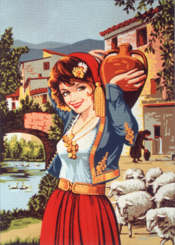 Девушка с кувшином Soulos C.1833, цена 2 704 руб. - интернет-магазин Мадам Брошкина