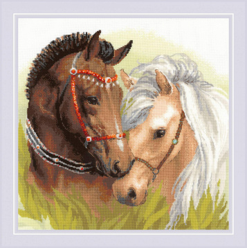 Пара лошадей Риолис 1864, цена 2 316 руб. - интернет-магазин Мадам Брошкина