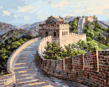 Великая Китайская стена Белоснежка 195-AB, цена 1 188 руб. - интернет-магазин Мадам Брошкина
