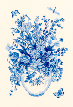 Голубые цветы Eva Rosenstand 12-646, цена 4 516 руб. - интернет-магазин Мадам Брошкина