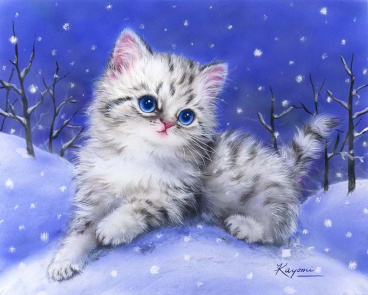 Котята в снегу Grafitec 6.314, цена €6 - интернет-магазин Мадам Брошкина