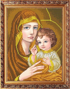 Богородица с младенцем Славяночка ААМА-406, цена 191 руб. - интернет-магазин Мадам Брошкина