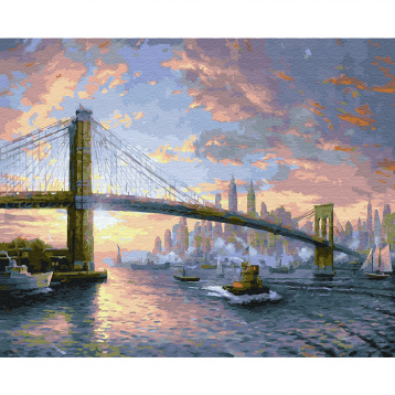 Рассвет над Нью-Йорком Molly KH0634, цена 1 111 руб. - интернет-магазин Мадам Брошкина
