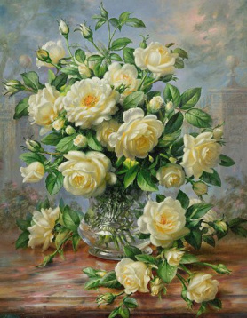 Кустовая роза Алмазная живопись АЖ.1249, цена 4 123 руб. - интернет-магазин Мадам Брошкина