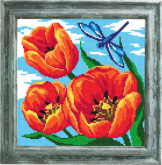 Красные тюльпаны Borovsky&sons Е35