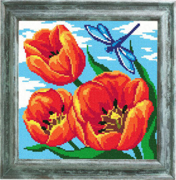 Красные тюльпаны Borovsky&sons Е35, цена 480 руб. - интернет-магазин Мадам Брошкина