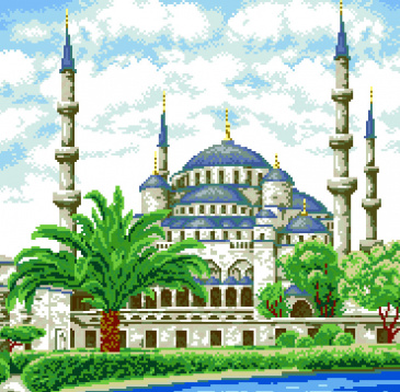 Мечеть Алмазная живопись АЖ.1004, цена 2 851 руб. - интернет-магазин Мадам Брошкина