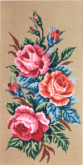 Канва жесткая с рисунком "Розы", 2 картинки Soulos 34.152