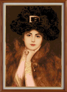 Портрет прекрасной леди Гобелен Классик 386041, цена 1 011 руб. - интернет-магазин Мадам Брошкина
