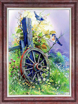 Старое колесо Каролинка КЛ 3036, цена 330 руб. - интернет-магазин Мадам Брошкина