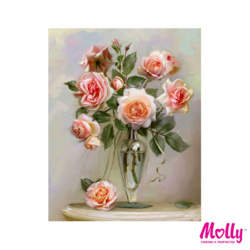 Бузин. Розы в вазе Molly KH0803, цена 1 168 руб. - интернет-магазин Мадам Брошкина