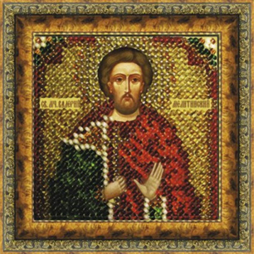 Святой мученик Валерий Мелитинский Вышивальная мозаика 122ПМИ, цена 338 руб. - интернет-магазин Мадам Брошкина