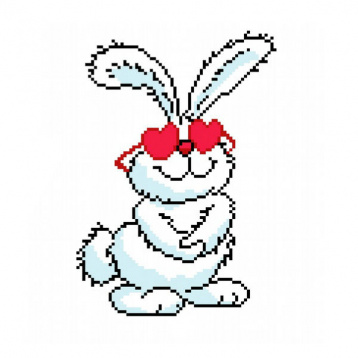 Влюбленный заяц Нитекс 2214, цена 251 руб. - интернет-магазин Мадам Брошкина