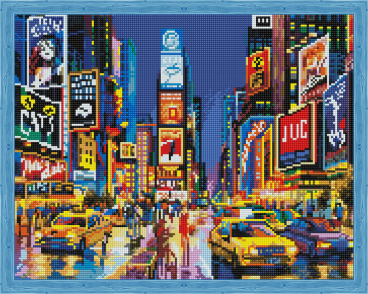 Нью-Йорк в огнях рекламы Цветной QA202734, цена 2 026 руб. - интернет-магазин Мадам Брошкина
