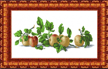 Натюрморт с яблоками Каролинка КБЦ 2005, цена 460 руб. - интернет-магазин Мадам Брошкина