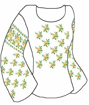 Набор для вышивания женской рубашки Каролинка КБСН ХБ02, цена 1 342 руб. - интернет-магазин Мадам Брошкина