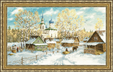 Деревенская зима Золотое руно МД-012, цена 2 790 руб. - интернет-магазин Мадам Брошкина