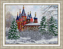 Храм Державной иконы Божией Матери зимой Паутинка Б-1496