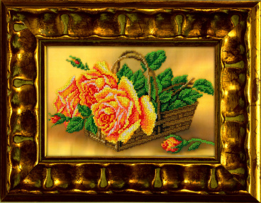 Розы в корзине Вышиваем бисером В109, цена 1 187 руб. - интернет-магазин Мадам Брошкина