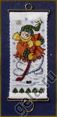 Снеговик с клюшкой Mill Hill MH127306