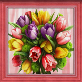 Букет тюльпанов Алмазная живопись АЖ-1705