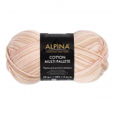 Пряжа Альпина Cotton Multi Pallete цв.02 молочный-бежевый-св.розовый Alpina 92603481694