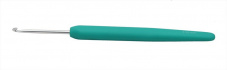 Крючок для вязания Knit Pro с эргономичной ручкой Waves 2,5мм алюминий, серебристый/нефритовый Knit pro 30903